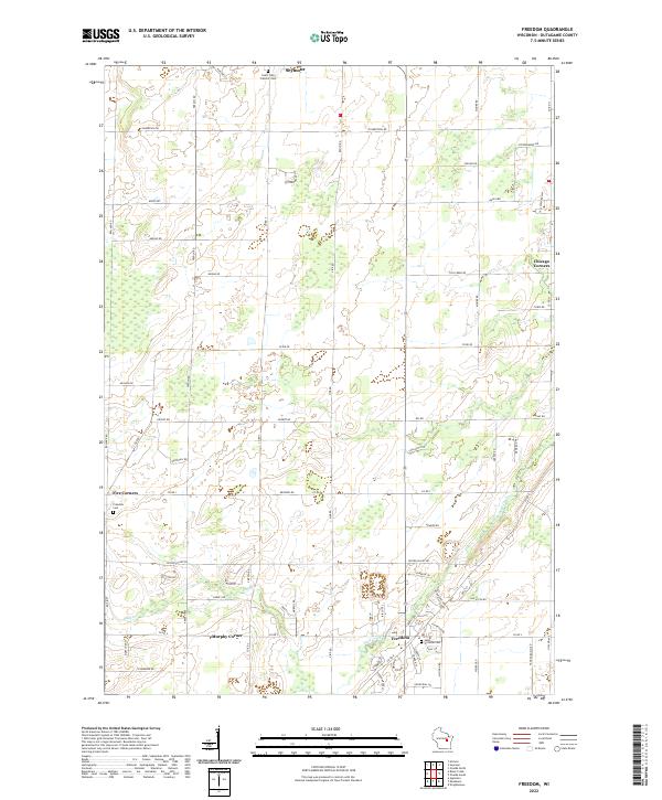 USGS Topographic Map – Freedom