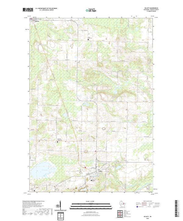 USGS Topographic Map – Gillett