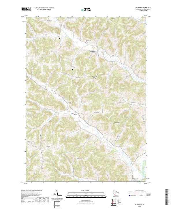 USGS Topographic Map – Gillingham