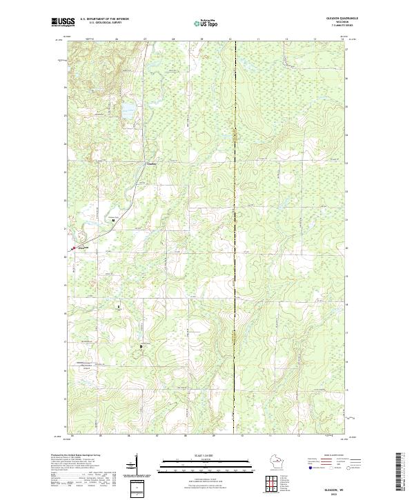 USGS Topographic Map – Gleason