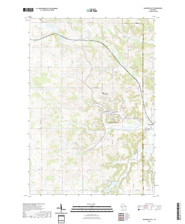 USGS Topographic Map – Glenwood City