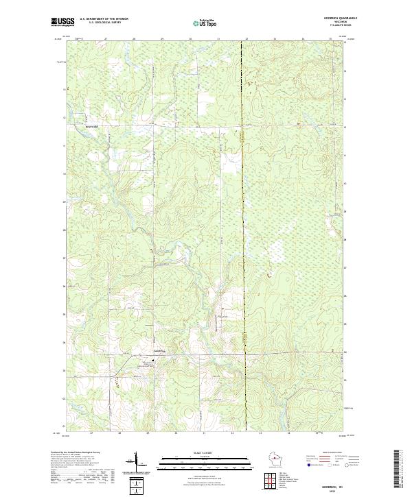 USGS Topographic Map – Goodrich
