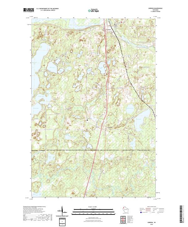 USGS Topographic Map – Gordon