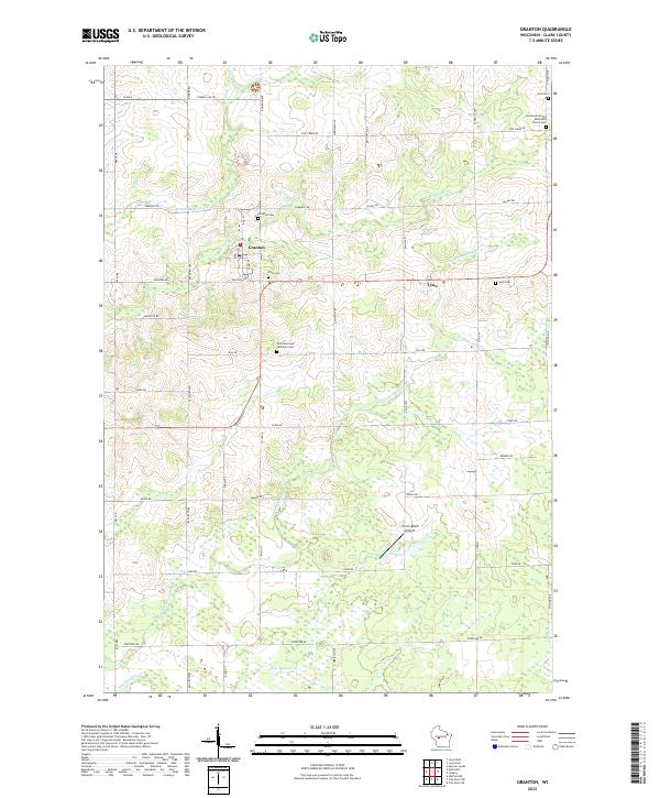 USGS Topographic Map – Granton