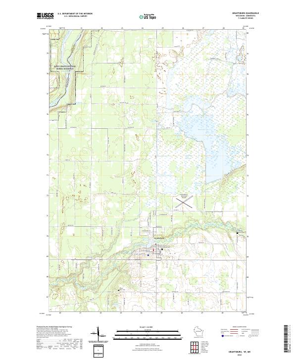 USGS Topographic Map – Grantsburg