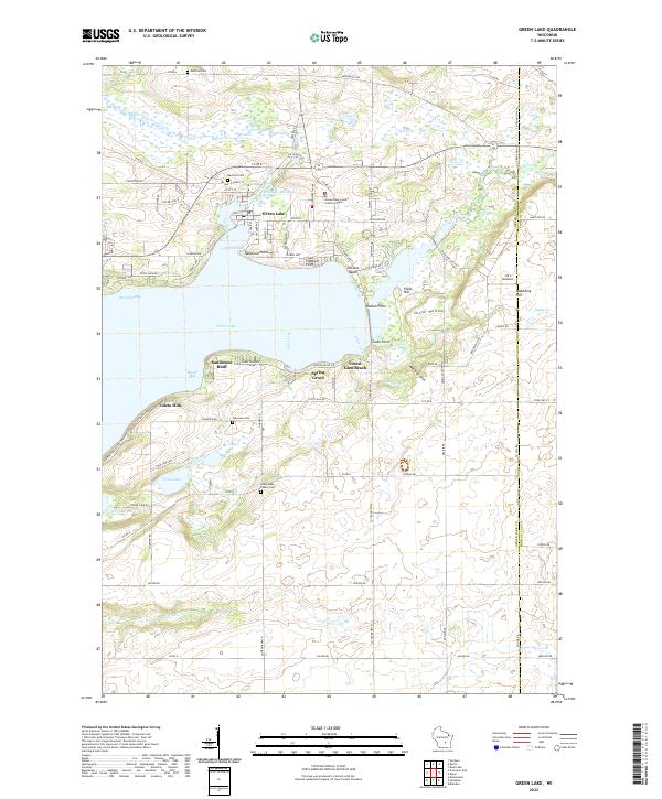 USGS Topographic Map – Green Lake