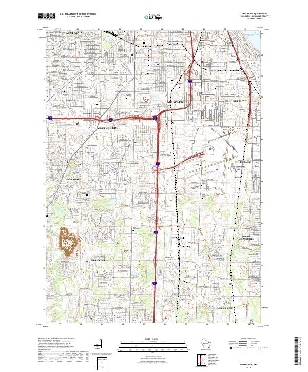USGS Topographic Map – Greendale