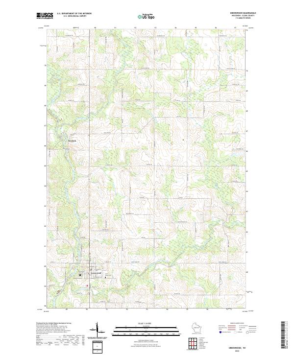 USGS Topographic Map – Greenwood