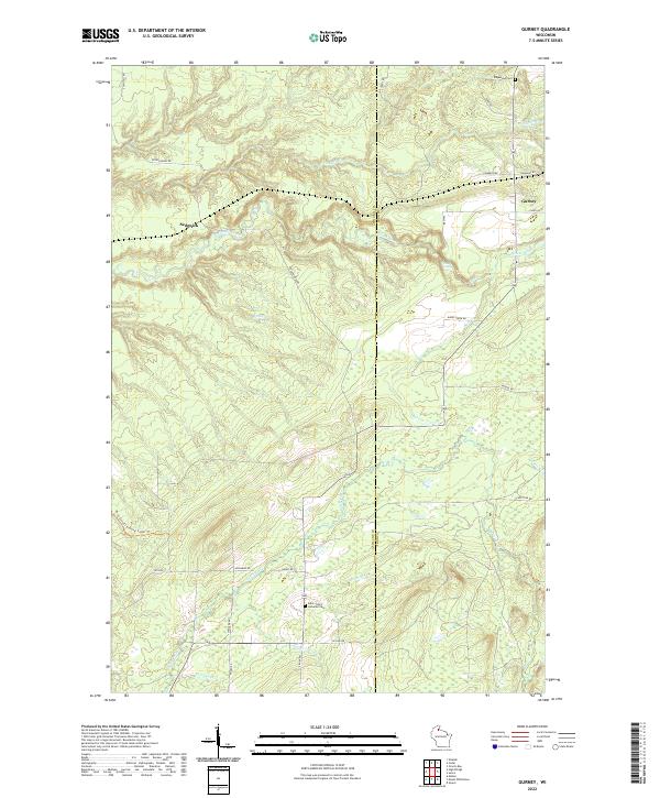USGS Topographic Map – Gurney