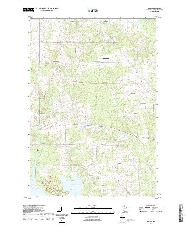 USGS Topographic Map – Halder