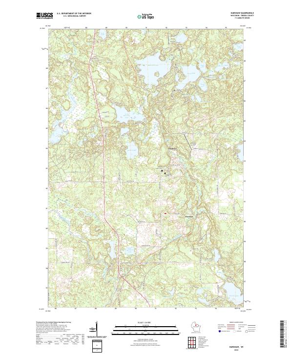 USGS Topographic Map – Harshaw