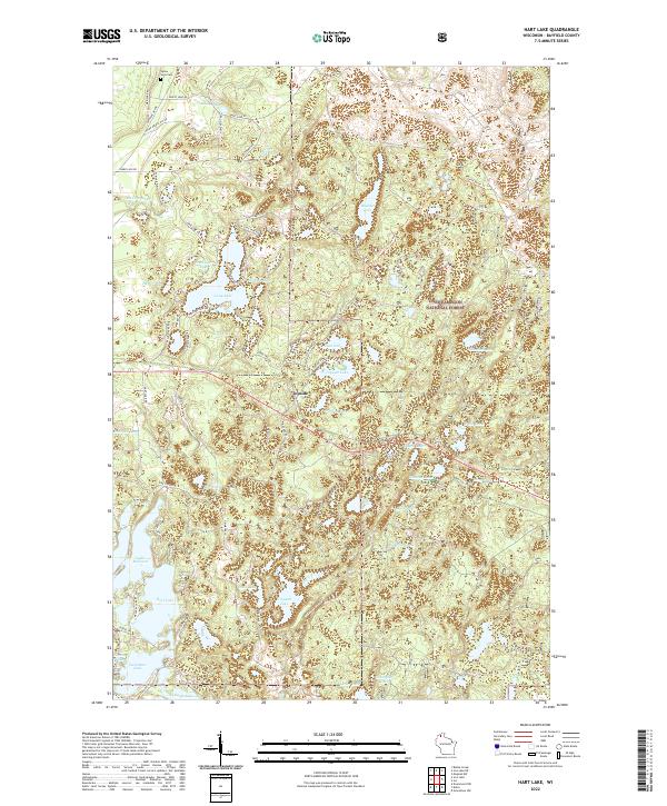 USGS Topographic Map – Hart Lake