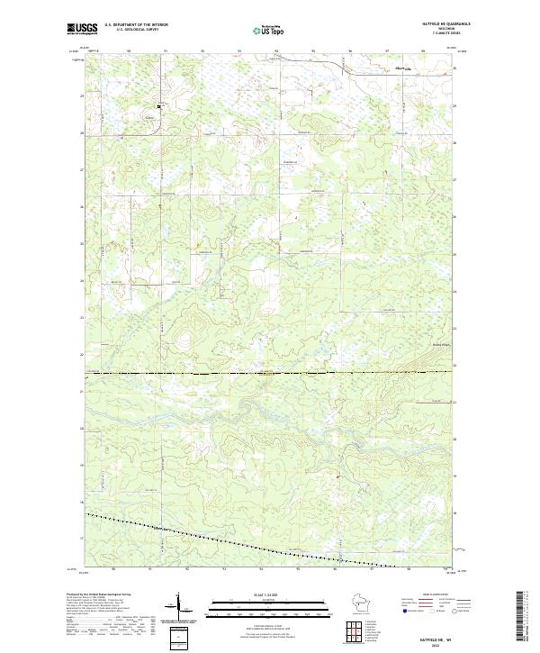 USGS Topographic Map – Hatfield NE