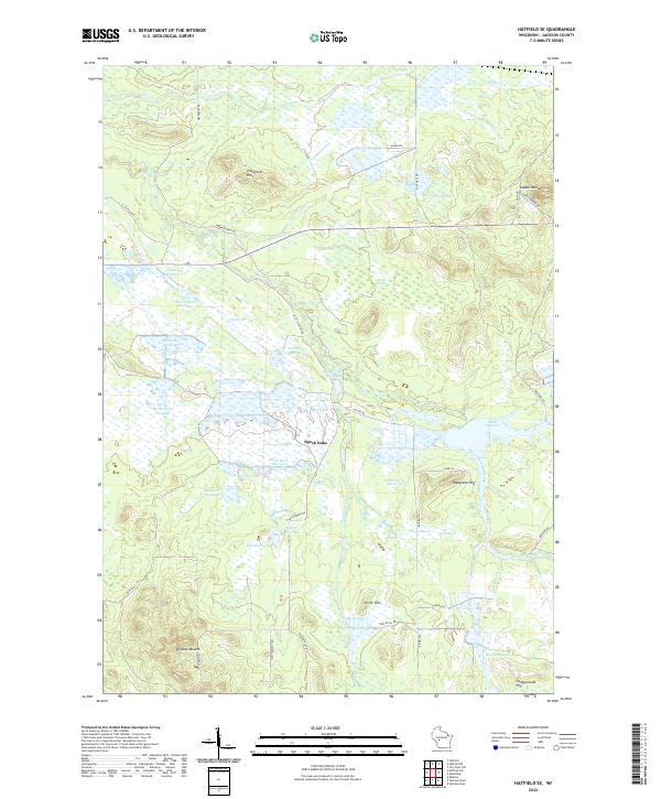 USGS Topographic Map – Hatfield SE