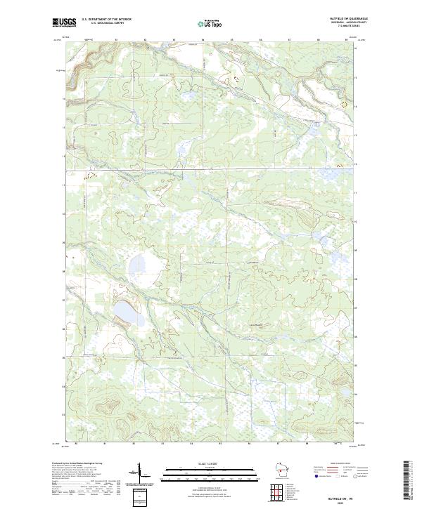 USGS Topographic Map – Hatfield SW