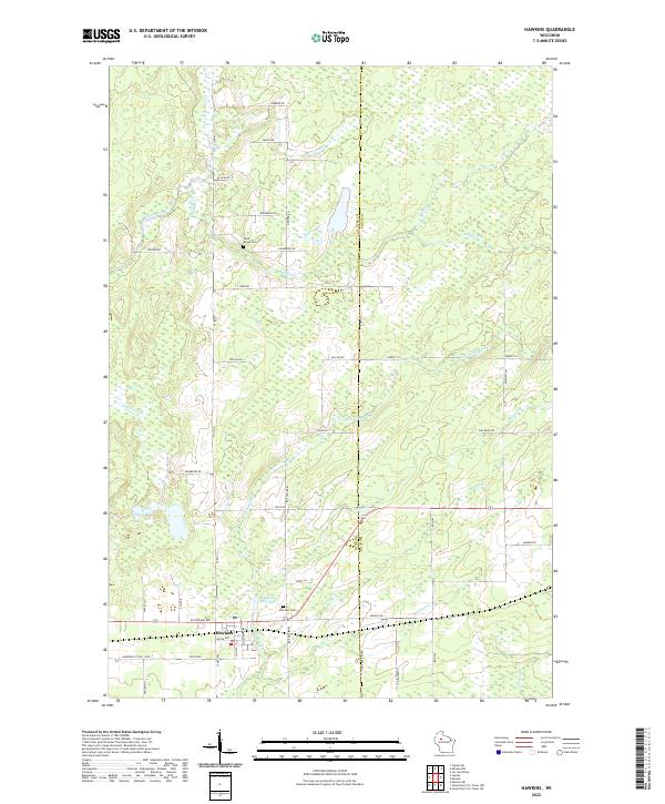 USGS Topographic Map – Hawkins