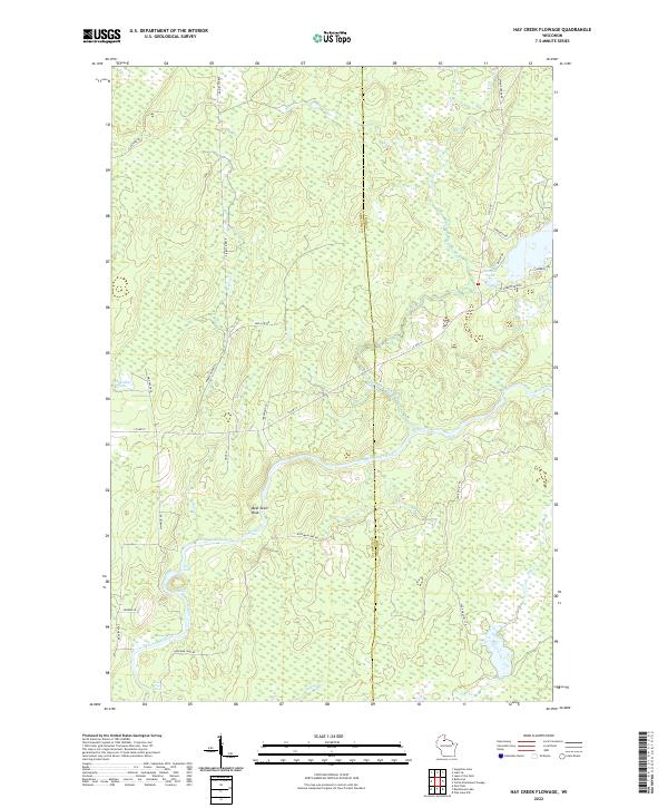 USGS Topographic Map – Hay Creek Flowage