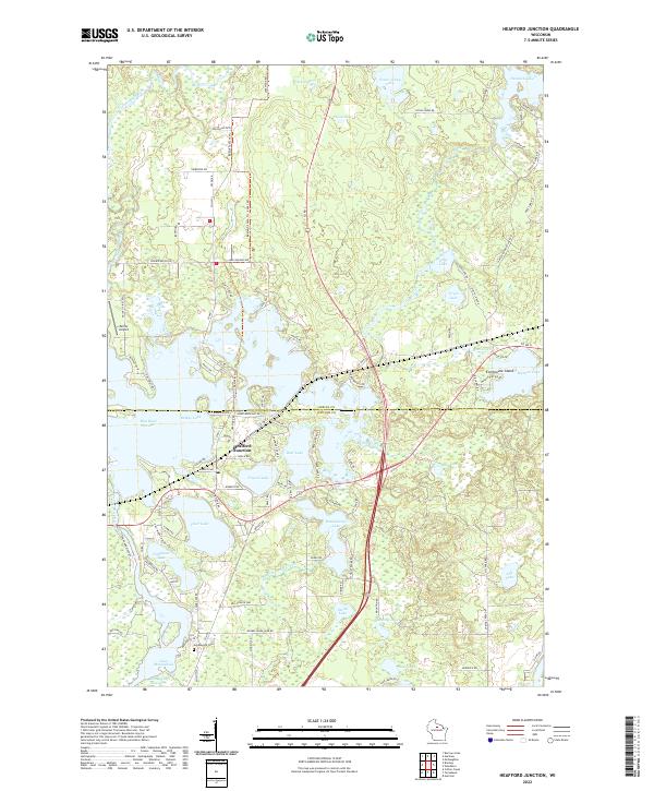 USGS Topographic Map – Heafford Junction