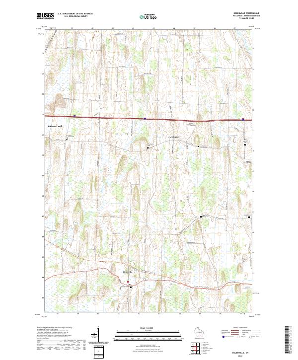USGS Topographic Map – Helenville