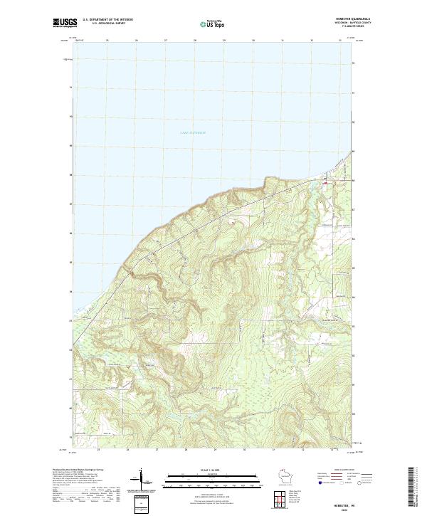 USGS Topographic Map – Herbster