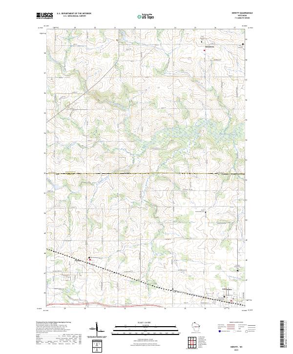 USGS Topographic Map – Hewitt