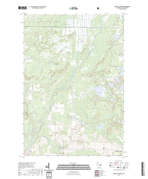 USGS Topographic Map – Hickory Corners