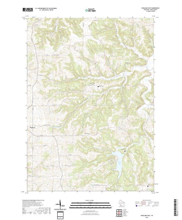 USGS Topographic Map – Highland East