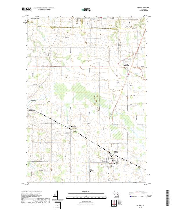 USGS Topographic Map – Hilbert