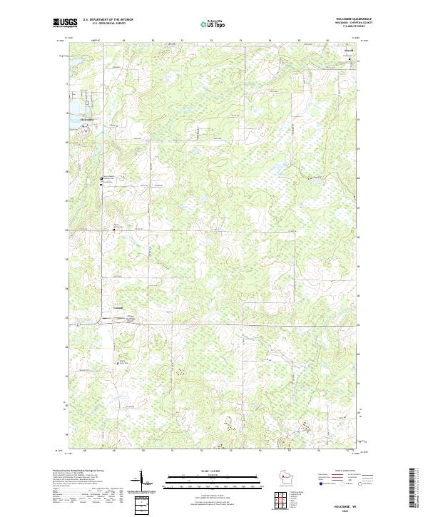 USGS Topographic Map – Holcombe