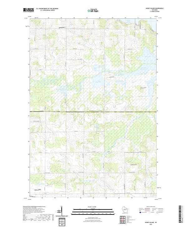 USGS Topographic Map – Honey Island