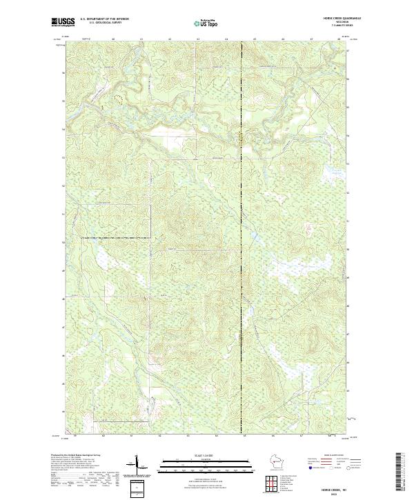 USGS Topographic Map – Horse Creek