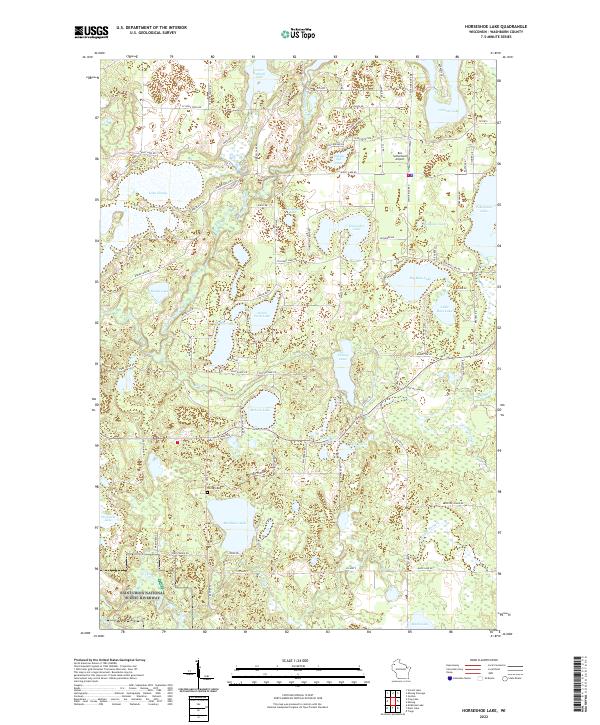 USGS Topographic Map – Horseshoe Lake
