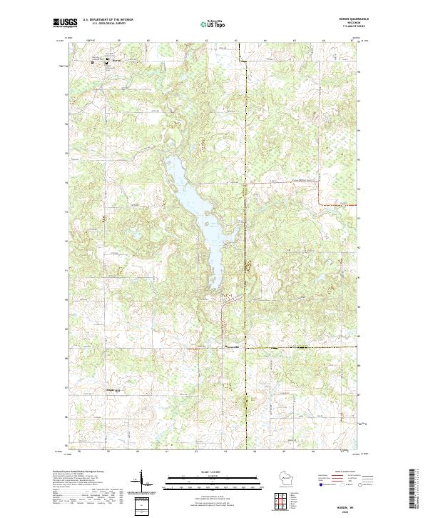 USGS Topographic Map – Huron