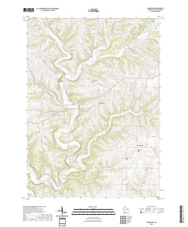 USGS Topographic Map – Hurricane