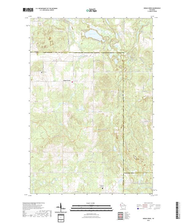 USGS Topographic Map – Indian Creek
