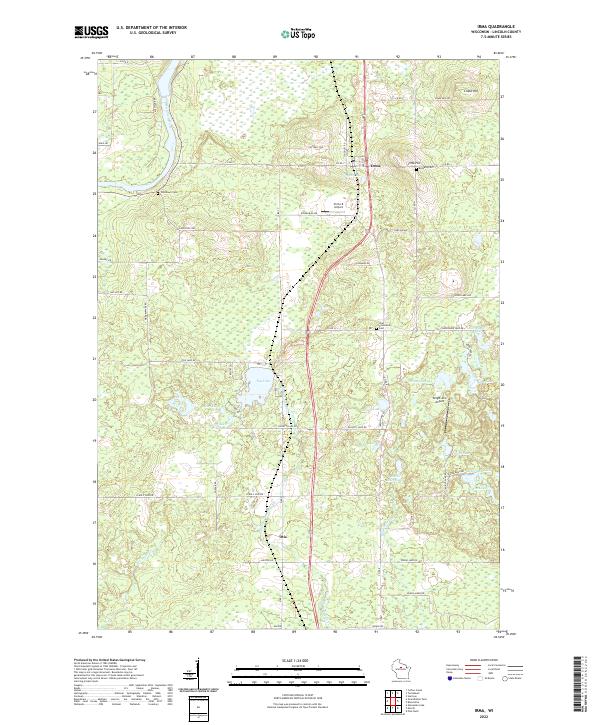 USGS Topographic Map – Irma