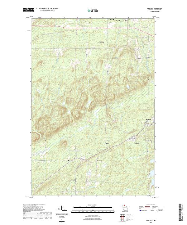 USGS Topographic Map – Iron Belt