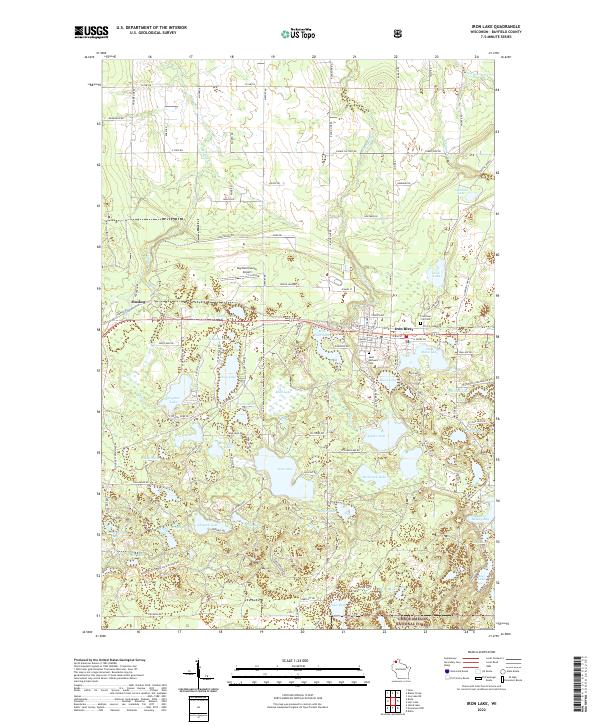 USGS Topographic Map – Iron Lake