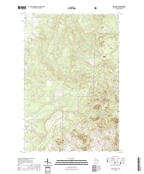 USGS Topographic Map – Iron Lake NE