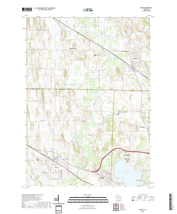 USGS Topographic Map – Ixonia