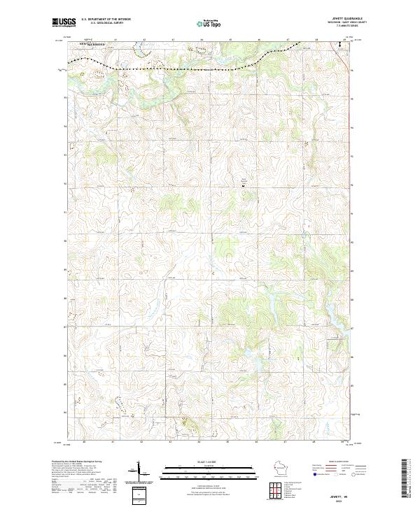 USGS Topographic Map – Jewett