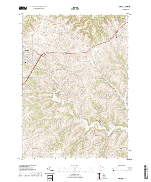USGS Topographic Map – Jonesdale