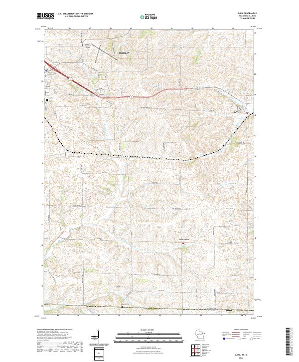 USGS Topographic Map – Juda