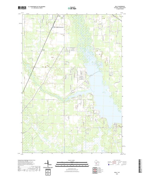 USGS Topographic Map – Kelly