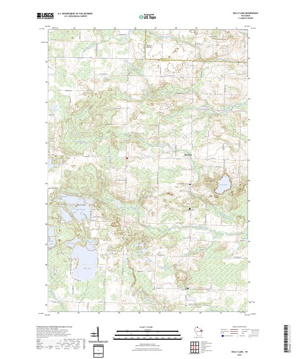 USGS Topographic Map – Kelly Lake