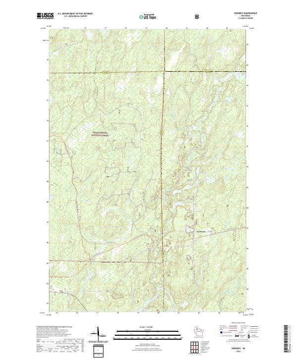 USGS Topographic Map – Kennedy