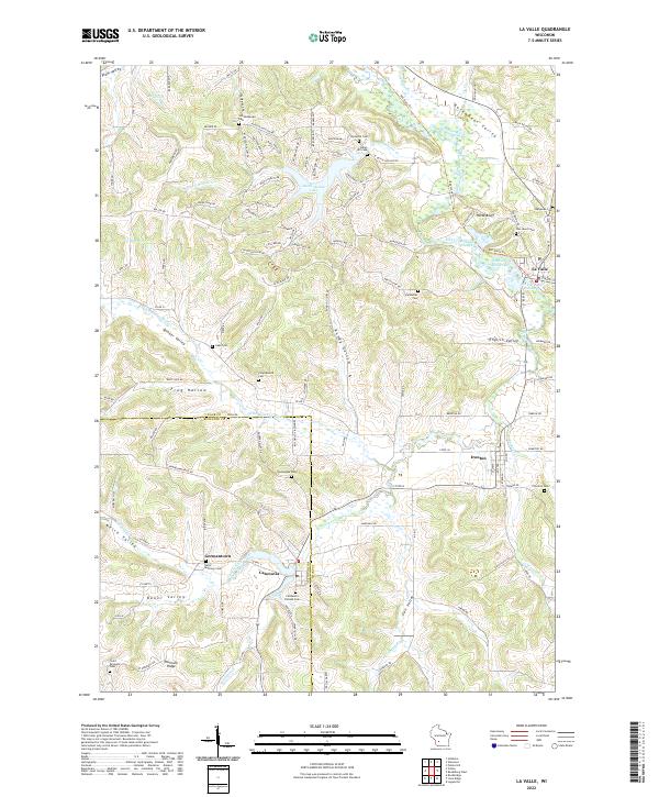 USGS Topographic Map – La Valle