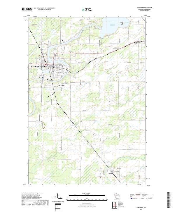 USGS Topographic Map – Ladysmith