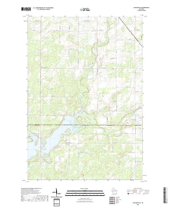 USGS Topographic Map – Ladysmith SE