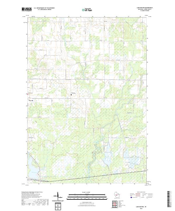 USGS Topographic Map – Lake Dexter